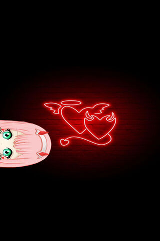 Neon Love: The Heart of Zero Two 💖✨