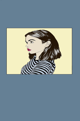 Chic Stripes: A Portrait of Confidence