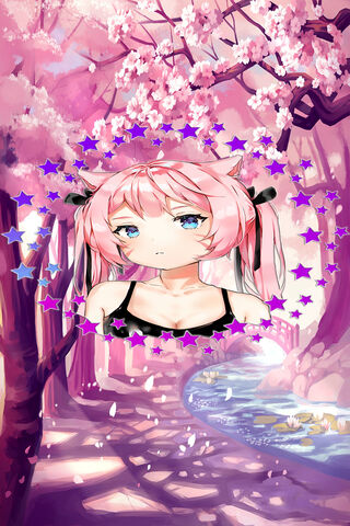 Cherry Blossom Dreams: The Enchanting Neko Girl 🌸✨