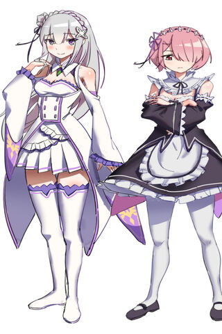 Re Zero Ram And Emilia