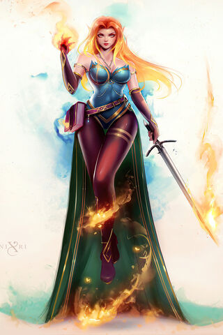 Mystical Flame Warrior 🔥✨