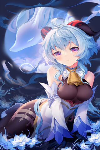 Mystical Moonlit Encounter in Genshin Impact 🌙✨