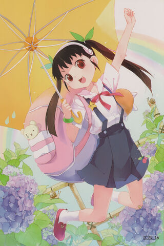 Hachikuji Mayoi: The Joyful Wanderer 🌈☂️