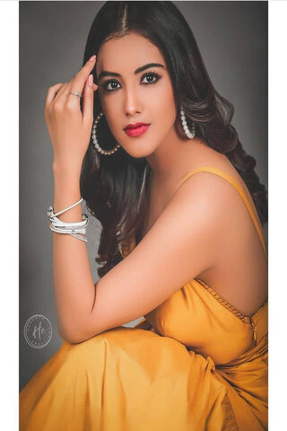 Radiant Elegance: Malvika Sharma in Yellow