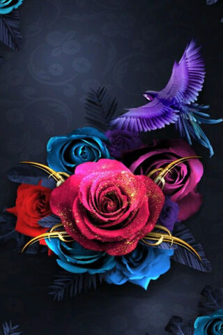 Raimbow Blossoms: A Colorful Symphony 🌈🌹