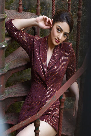 Elegance in Motion: Sandeepa Dhar's Stunning Style