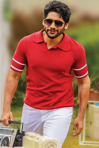Naga Chaitanya: The Charismatic Star in Red 🌟
