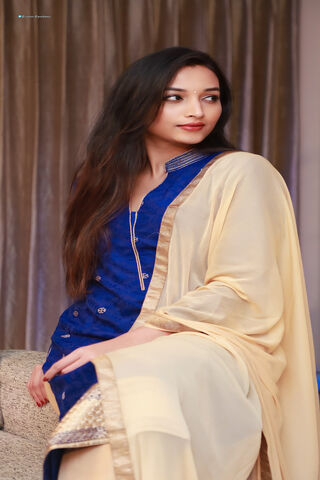 Elegance in Blue: Srinidhi Shetty's Graceful Charm