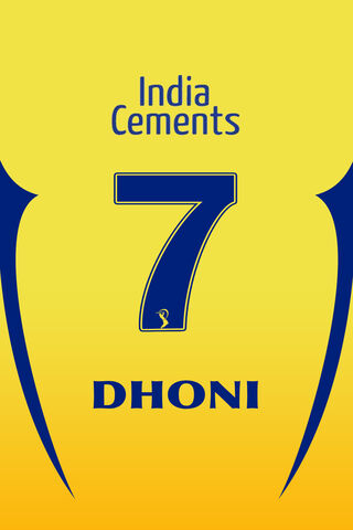 Dhoni CSK Jersey