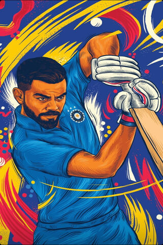Master of the Bat: Virat Kohli in Action! 🏏🔥