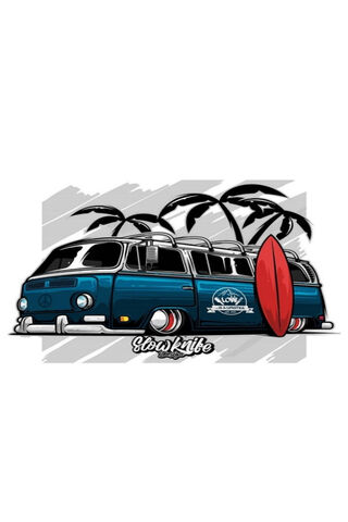 Surf's Up with the Combi VW! 🏄 🌴