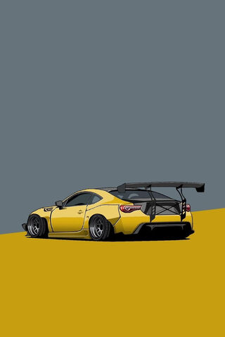 Speed Meets Style: The Yellow Racer 🚗💨