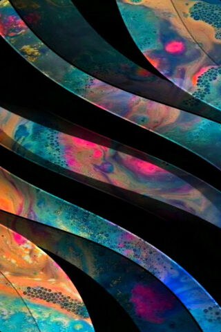 Vibrant Waves of Orange Magenta 🌊✨