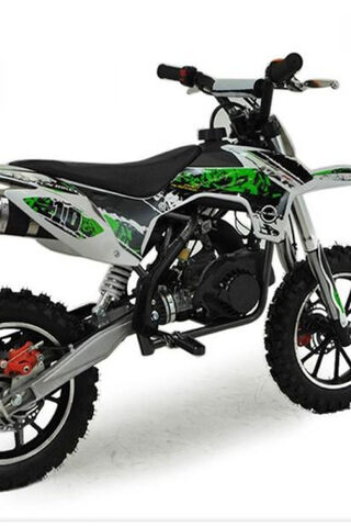 Rev Up Your Adventure with the Green Dirt Bike! 🏍️💨