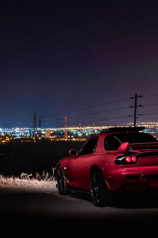 Mazda RX-7 FD: A Nighttime Icon