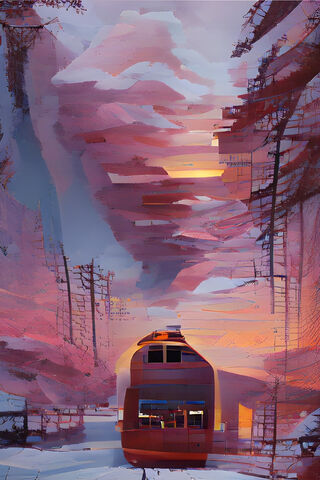 Journey Through the Frozen Dreamscape ❄️🚂