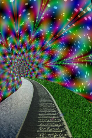 Journey Through the Colorful Abyss 🌈🚂