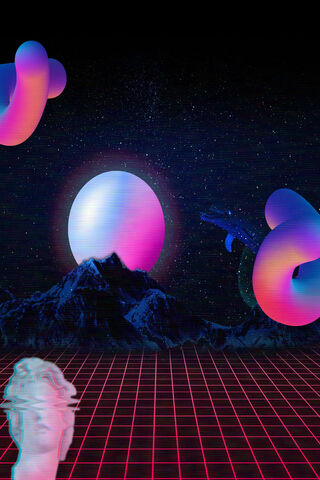 Vaporwave Nightscape