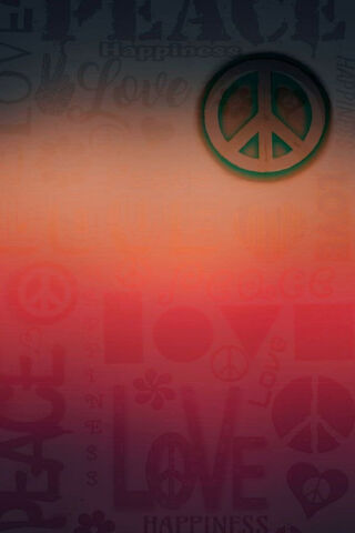 orange peace symbols