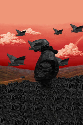 Ethereal Vibes: Playboi Carti in a Dreamscape 🌹✨