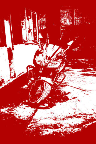 Yamaha Fazer: The Bold Ride in Red! 🔥🏍️