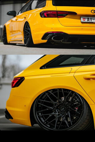 The Bold Beauty: Audi RS4 in Radiant Yellow 🚗✨
