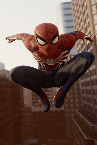 Soaring High: The Advanced Suit in Action! 🕷️✨