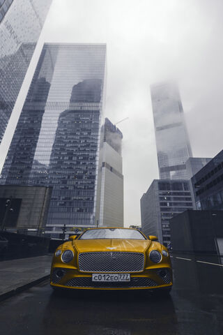 Golden Elegance: The Bentley in the City