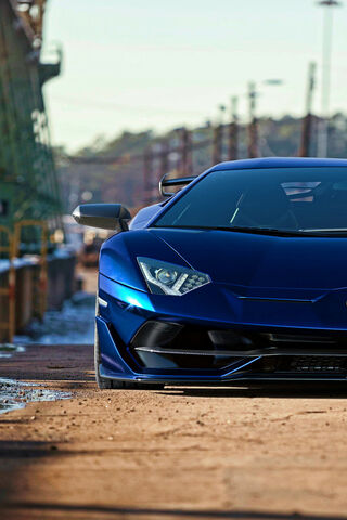 Aventador: The Blue Beast Unleashed! 🏎️💨