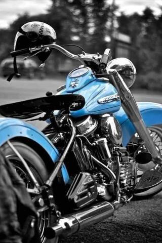 Chopper Dreams: A Ride in Blue 🏍️💨