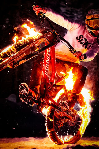 Fiery Thrills: The Art of Downhill Biking 🔥🚴