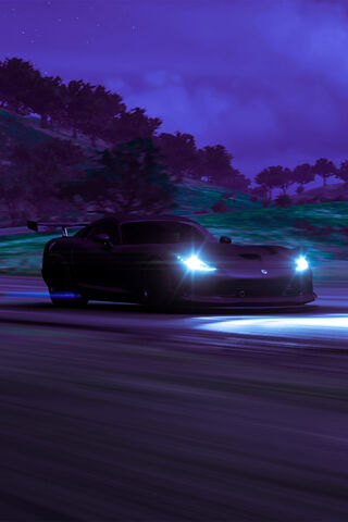 Night Racer: The Dodge Viper's Thrilling Escape 🌌🏎️