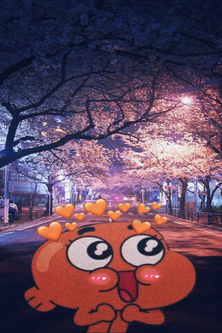 Darwin's Heartfelt Stroll Under Cherry Blossoms 🌸❤️