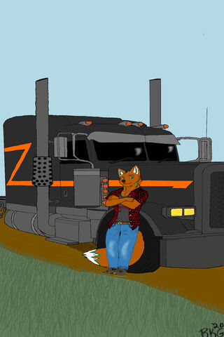 Furry Road Warrior: The Trucker's Tale 🚚🦊