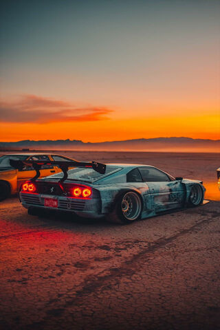 Ferrari Dreams: A Sunset Ride