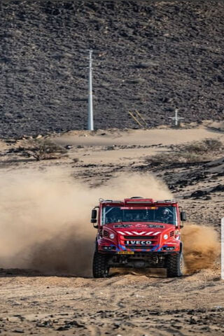 Racing Through the Sands: Fireman Dakar Team in Action! 🚒🏁