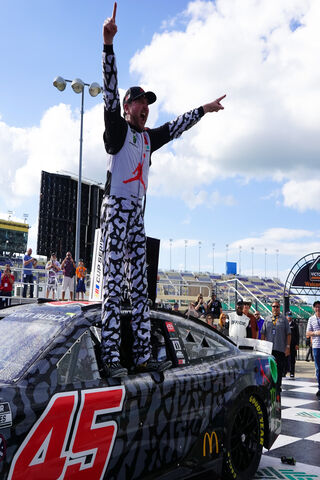 Kurt Busch Celebrates Victory at Kansas! 🏁🎉
