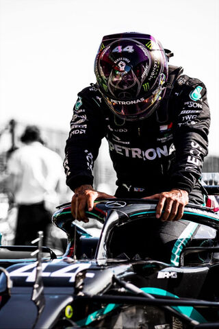 The Champion's Focus: Lewis Hamilton in Action 🏎️✨
