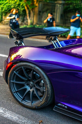 The Purple Beast: McLaren P1 Unleashed! 🚗💨