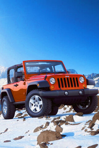 Adventure Awaits: The Orange Reddish Jeep