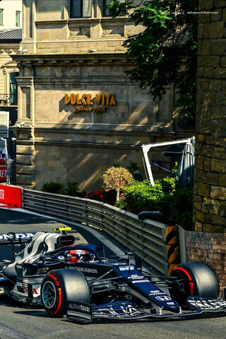 Pierre Gasly Racing Through the Streets of Baku 🏎️✨