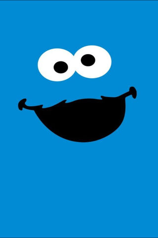 Cookie Monster's Colorful Smile! 🍪💙