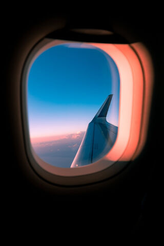 Skyward Serenity: A Glimpse from Above 🌤️✈️