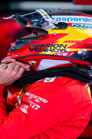 Ready to Race: Sainz in Action! 🏎️🔥