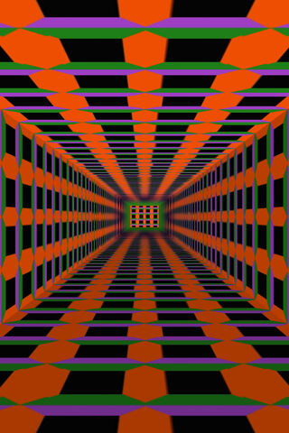 Vibrant Depths of Square Tunnel 34 🌌✨