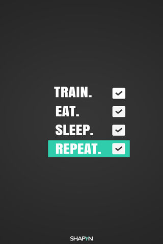 The Ultimate Routine: Train, Eat, Sleep, Repeat! 🚀