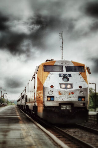 Journey Through the Storm 🚂☁️