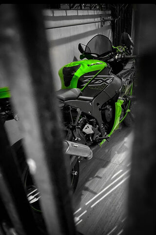 The Beast Behind Bars: Zx10r Unleashed! 🏍️💚
