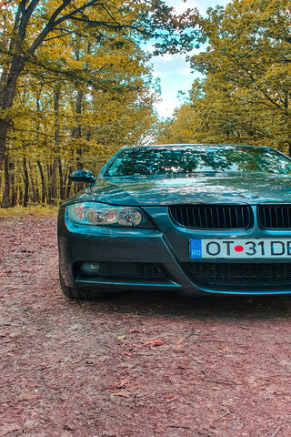The Bold BMW E90: A Journey Through Nature 🚗🌳