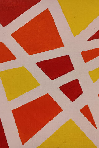 Vibrant Geometry: The Dance of Orange and Magenta 🎨✨